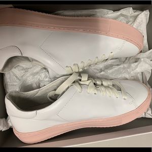 Treasure and Bond white sneaker pink sole